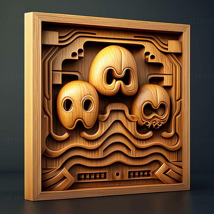 3D модель Гра Pac Man 256 (STL)